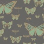 Wallpaper-Cole-and-Son-Whimsical-Butterflies-amp-Dragonflies-Green-on-Charcoal-1
