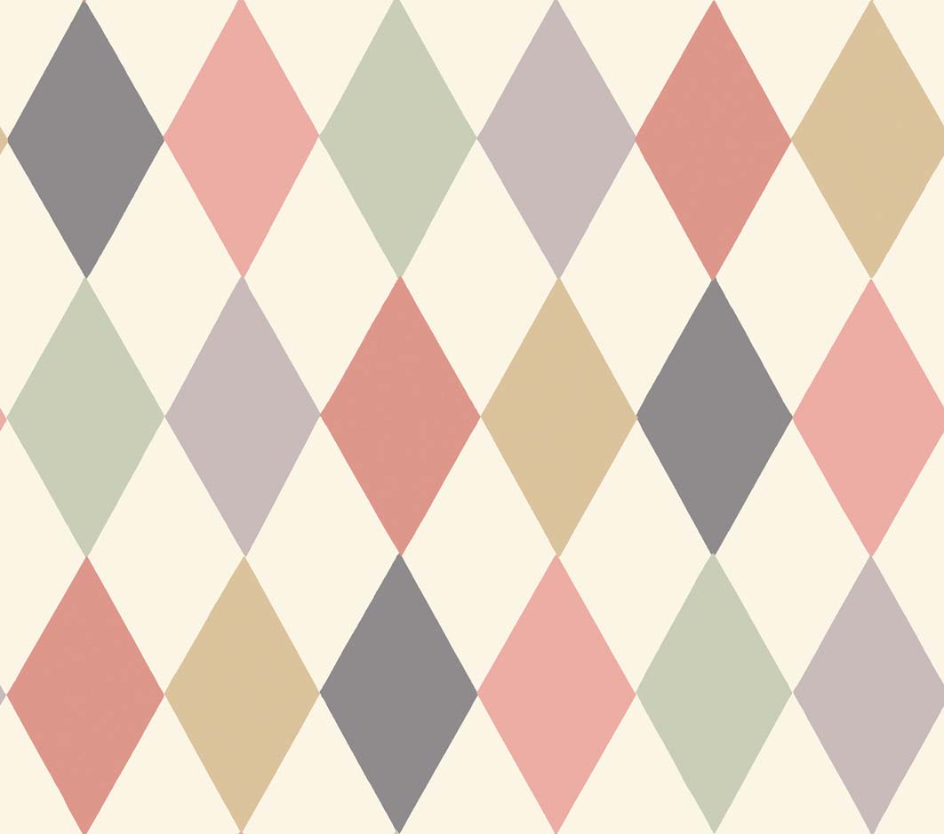 Wallpaper - Cole and Son - Whimsical - Punchinello-Coral Green - Straight match -