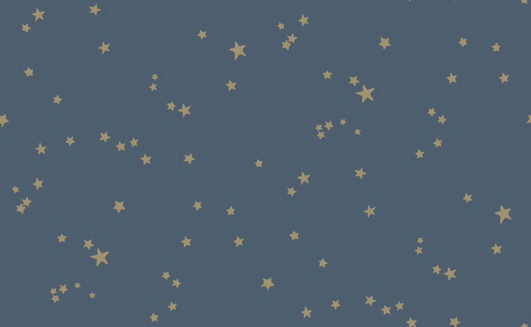 Tapet - Cole and Son - Whimsical - Stars-Midnight Blue - Half drop -