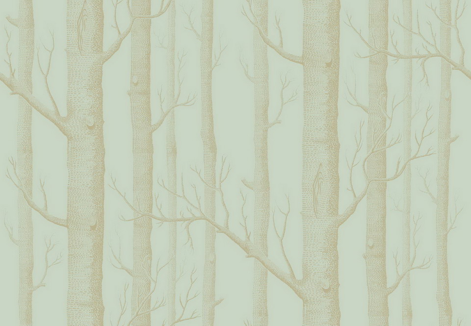 Wallpaper - Cole and Son - Whimsical - Woods-Green Gold - Half drop -
