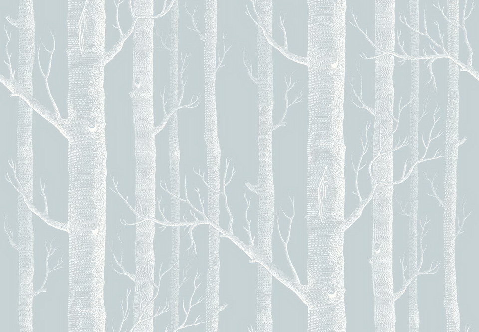 Wallpaper - Cole and Son - Whimsical - Woods-Powder Blue - Half drop -