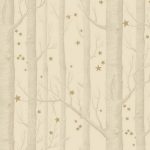 Wallpaper – Cole and Son – Whimsical – Woods & Stars – Buff Gold