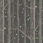 Wallpaper – Cole and Son – Whimsical – Woods & Stars – Charcoal