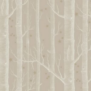 Wallpaper - Cole and Son - Whimsical - Woods & Stars-Linen - Half drop -
