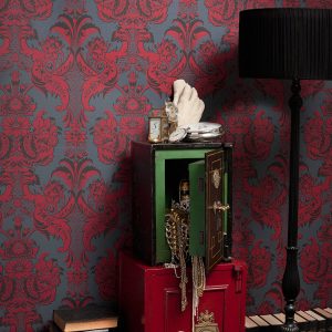 Wallpaper - Cole and Son - Albemarle - Wyndham - Red