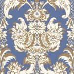 Tapet-Cole_and_Son-Albemarle_Wyndham-Peacock-Blue-1