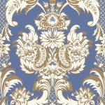 Tapet-Cole_and_Son-Albemarle_Wyndham-Peacock-Blue-2