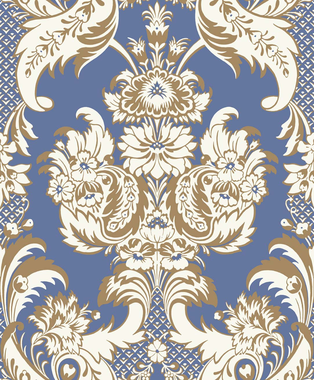 Wallpaper - Cole and Son - Albemarle - Wyndham - Peacock Blue