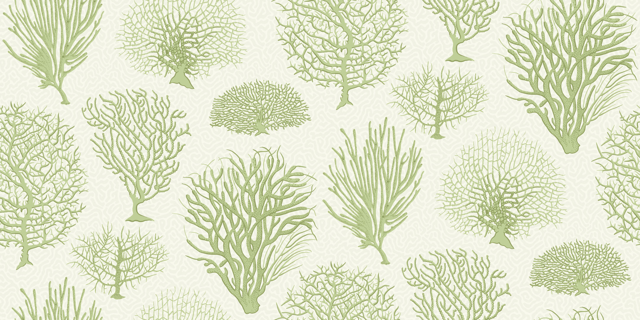 Wallpaper - Cole and Son - Curio - Seafern - Soft Green