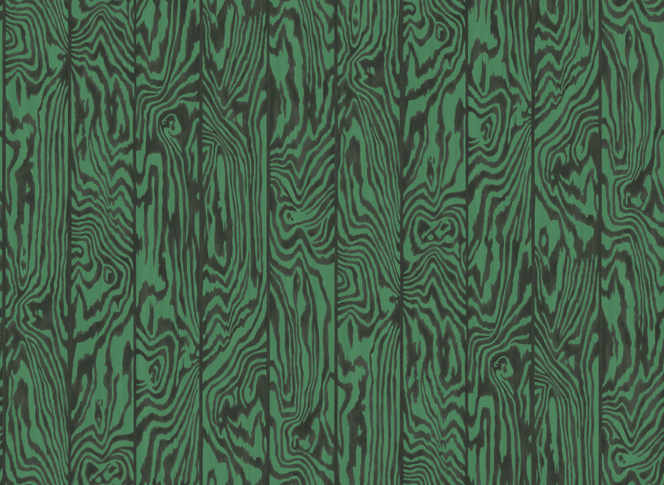Wallpaper - Cole and Son - Curio - Zebrawood - Emerald
