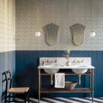 Tapet-Cole_and_Son-New_ContemporaryHicks-Hexagon-Blue-1