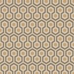 Tapet-Cole_and_Son-New_ContemporaryHicks-Hexagon-Gold-And-Taupe-1