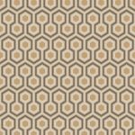 Tapet – Cole and Son – New Contemporary – Hicks’ Hexagon – Gold And Taupe