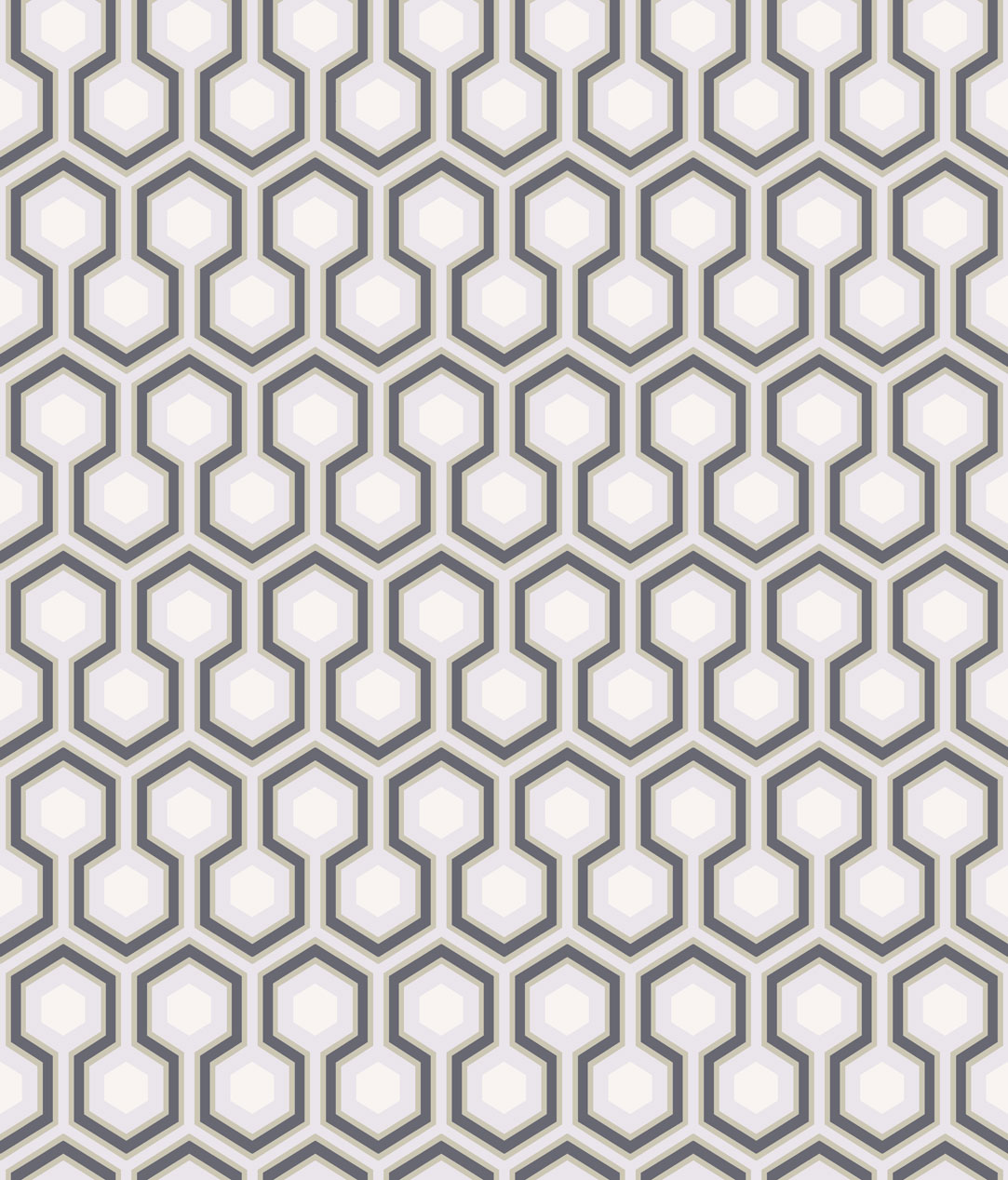 Wallpaper – Cole and Son – New Contemporary – Hicks’ Hexagon – Pink