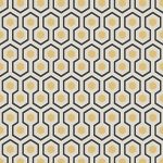 Tapet-Cole_and_Son-New_ContemporaryHicks-Hexagon-Yellow-1