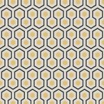Wallpaper – Cole and Son – New Contemporary – Hicks’ Hexagon – Yellow