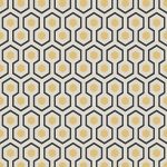 Tapet-Cole_and_Son-New_ContemporaryHicks-Hexagon-Yellow-2