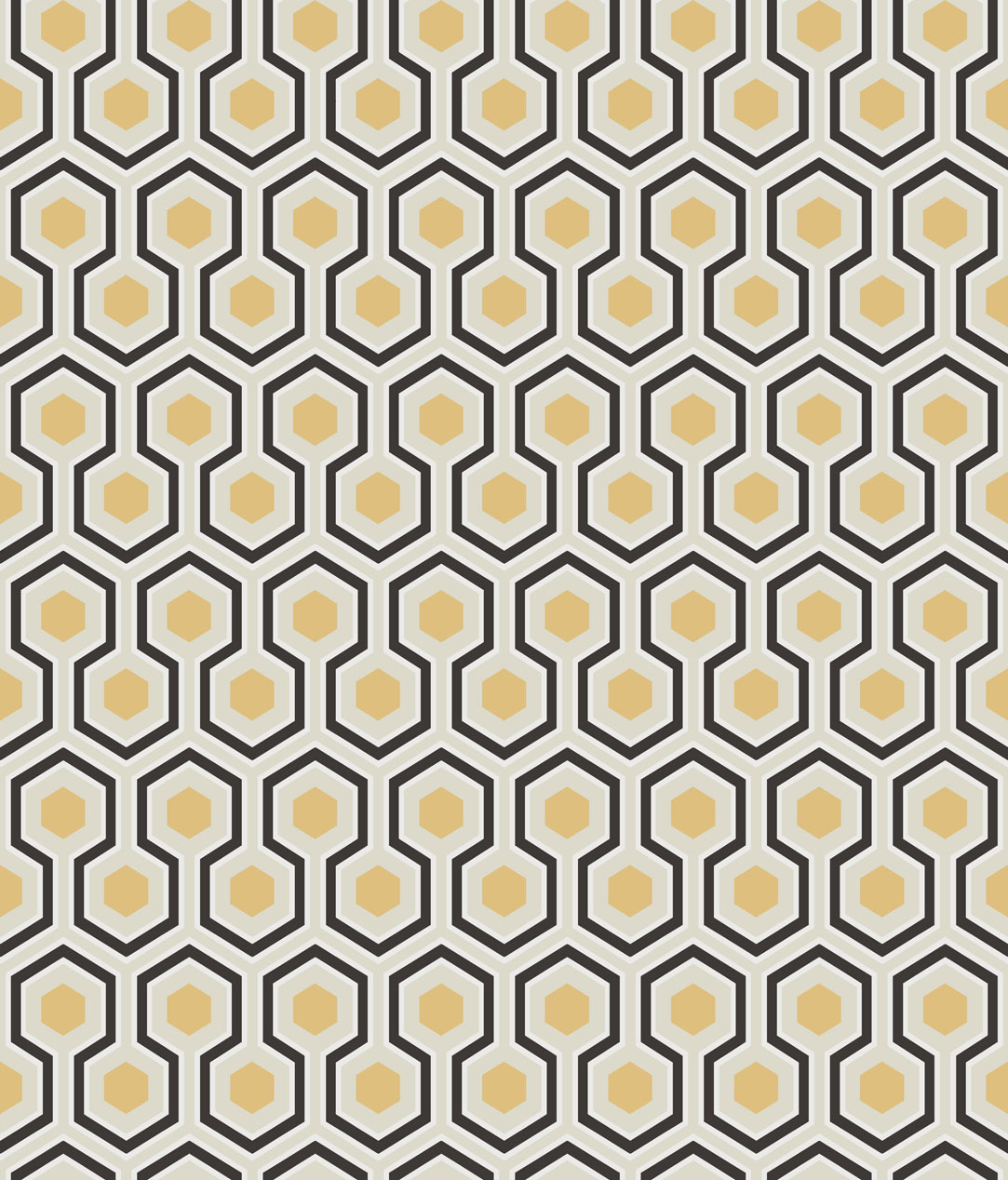 Wallpaper - Cole and Son - New Contemporary- Hicks' Hexagon - Yellow