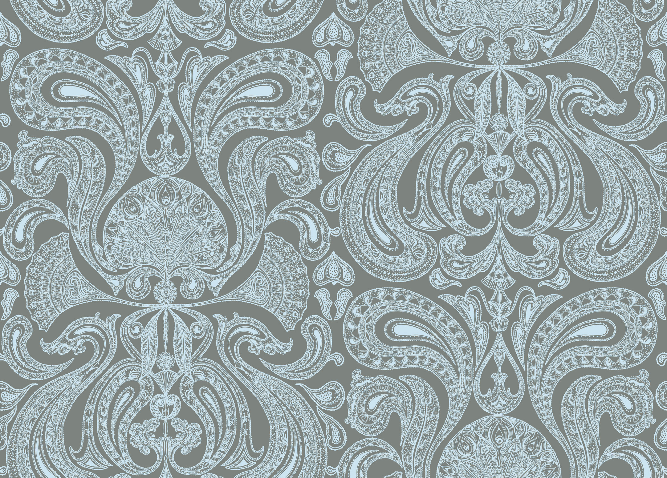 Wallpaper - Cole and Son - New Contemporary- Malabar - Blue
