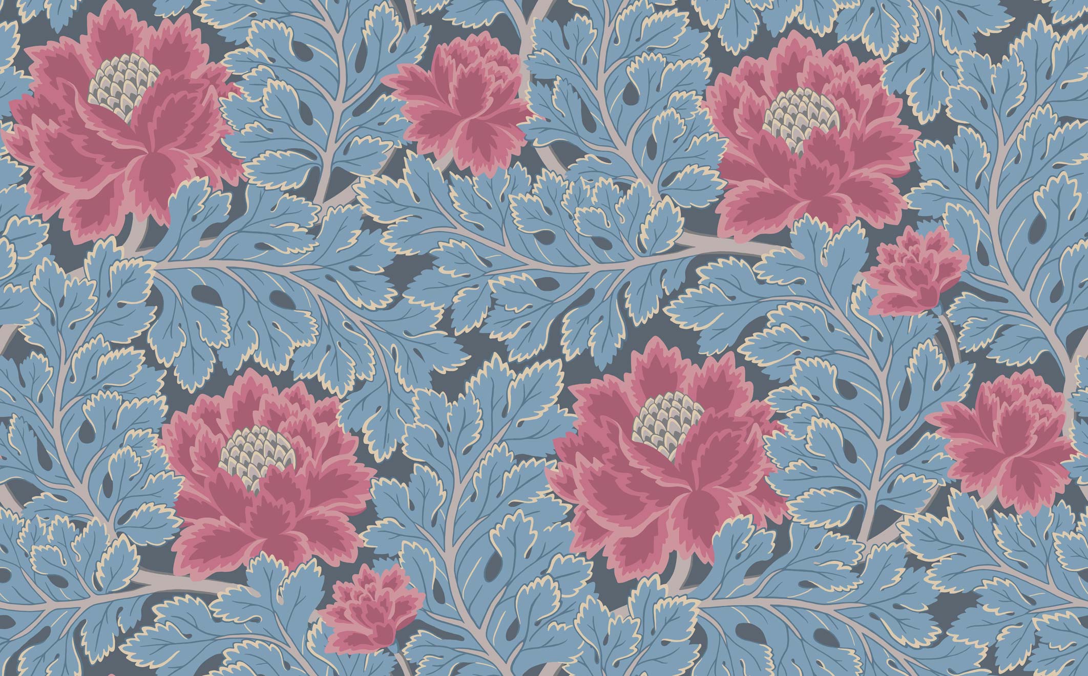 Wallpaper - Cole and Son - Pearwood - Aurora - Cerise