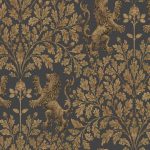 Wallpaper-Cole_and_Son-Pearwood-Boscobel-Oak-Metallic-Antique-Gold-on-Black-1