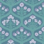 Wallpaper-Cole_and_Son-Pearwood-Floral-Kingdom-Lilac-Teal-on-Denim-1