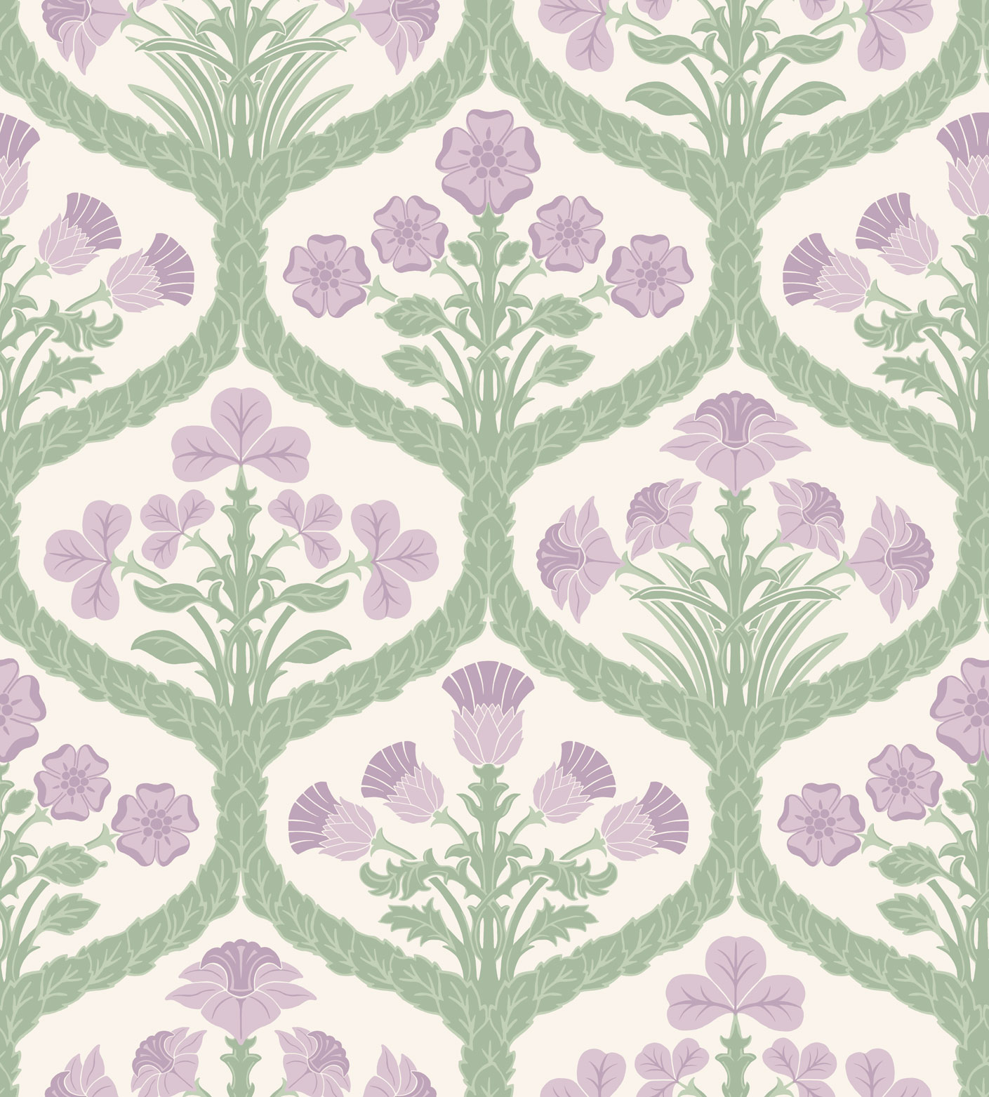 Wallpaper - Cole and Son - Pearwood - Floral Kingdom - Mulberry