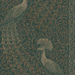 Wallpaper-Cole_and_Son-Pearwood-Pavo-Parade-Metallic-Gilver-on-Racing-Car-Green-1