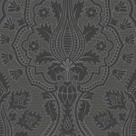 Tapet-Cole_and_Son-Pearwood-Pugin-Palace-Flock-Charcoal-1