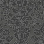 Wallpaper – Cole and Son – Pearwood – Pugin Palace Flock – Charcoal