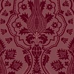 Tapet-Cole_and_Son-Pearwood-Pugin-Palace-Flock-Claret-1
