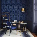 Tapet-Cole_and_Son-Pearwood-Pugin-Palace-Flock-Dark-Hyacinth-1-1