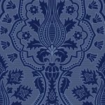 Tapet-Cole_and_Son-Pearwood-Pugin-Palace-Flock-Dark-Hyacinth-2