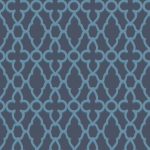 Tapet-Cole_and_Son-Pearwood-Treillage-Cerulean-Blue-on-Midnight-1