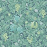 Wallpaper – Cole and Son – Pearwood – Vines of Pomona – Teal & Viridian on Denim