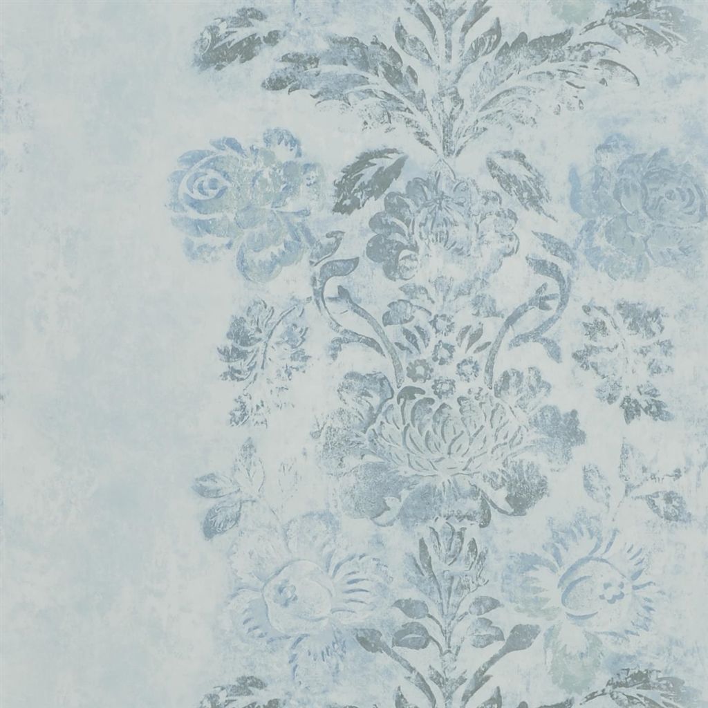 Tapet - Designers Guild - Caprifoglio - Damasco-Delft - Half drop - 68.5 cm x 10 m