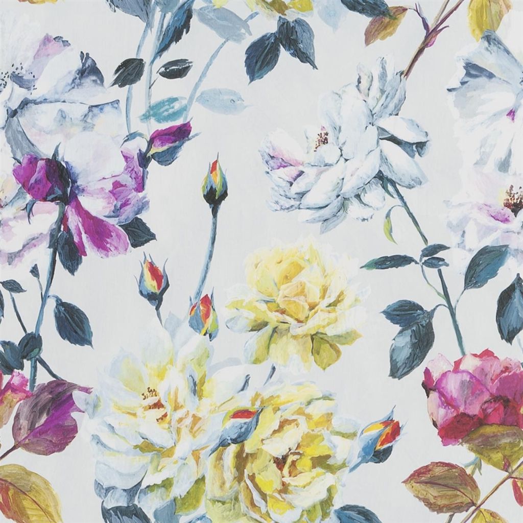 Tapet - Designers Guild - Jardin des Plantes - Couture Rose-Fuchsia - Straight match - 52 cm x 10 m