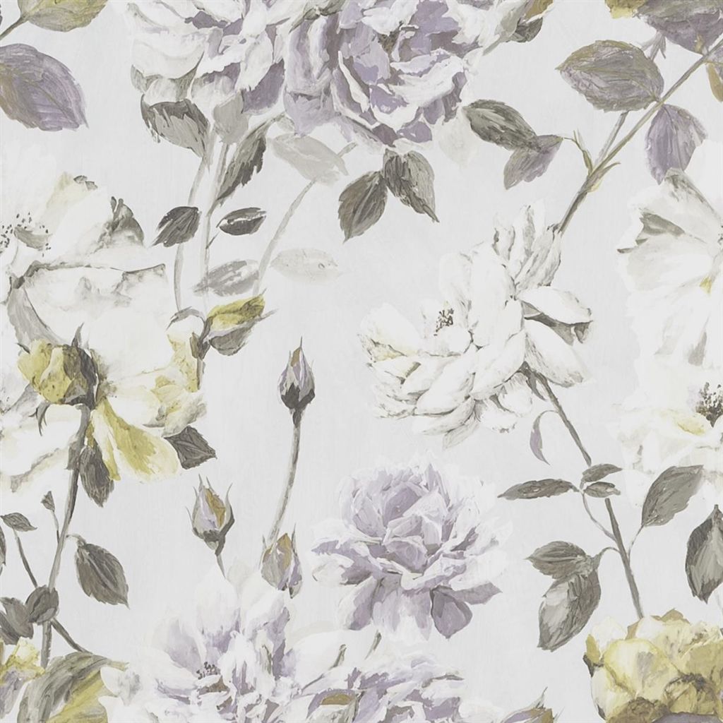 Wallpaper - Designers Guild - Jardin des Plantes - Couture Rose-Mauve - Straight match - 52 cm x 10 m