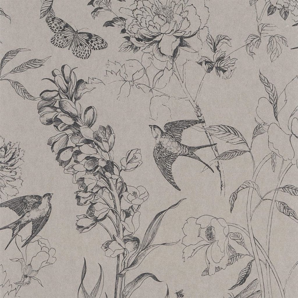 Tapet - Designers Guild - Jardin des Plantes - Sibylla-Birch - Half drop - 53 cm x 10 m