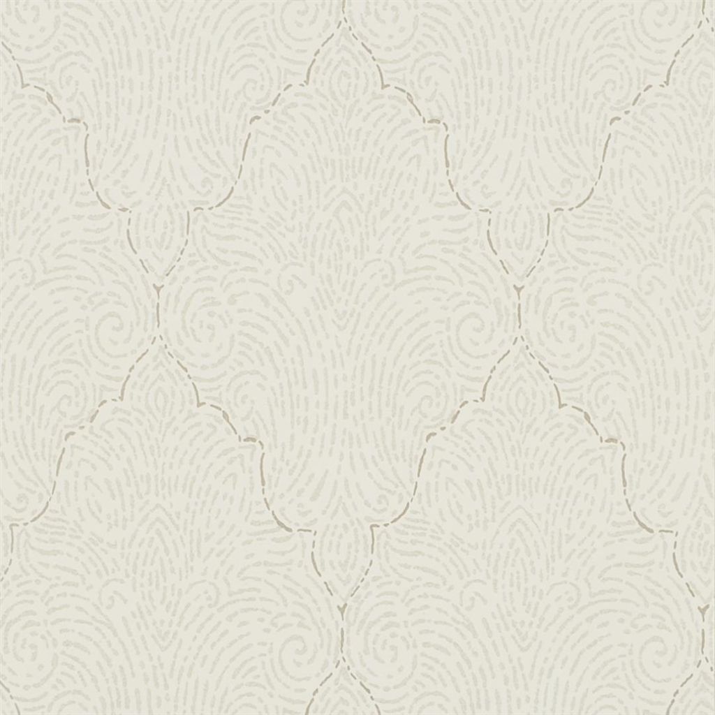 Tapet - Designers Guild - Marquisette - Basilica-Pearl - Straight match - 52 cm x 10 m