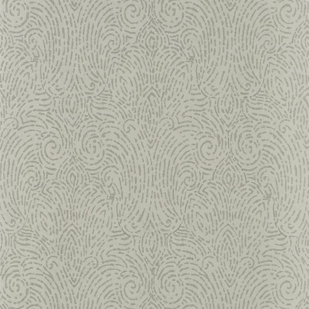 Tapet - Designers Guild - Marquisette - Basilica-Silver - Straight match - 52 cm x 10 m