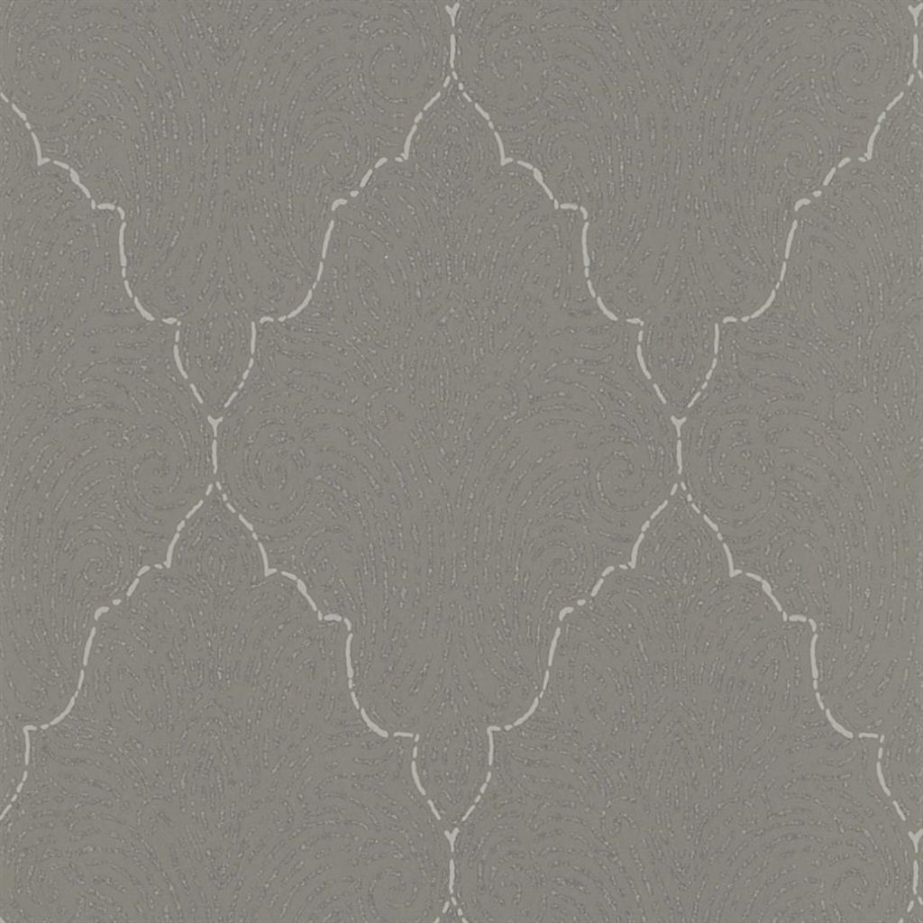 Tapet - Designers Guild - Marquisette - Basilica-Slate - Straight match - 52 cm x 10 m