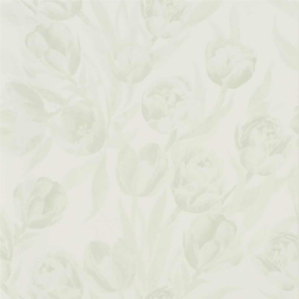 Tapet - Designers Guild - Marquisette - Fontainebleau-Pale Celadon - Straight match - 68.5 cm x 10 m