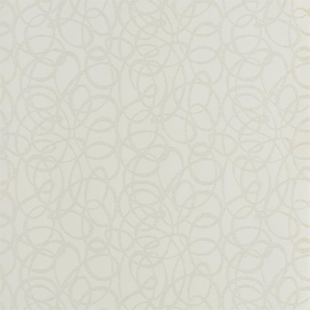 Tapet - Designers Guild - Marquisette - Girandole-Pearl - Half drop - 52 cm x 10 m