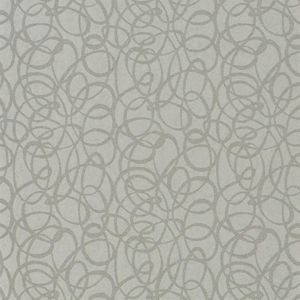 Tapet - Designers Guild - Marquisette - Girandole-Silver - Half drop - 52 cm x 10 m