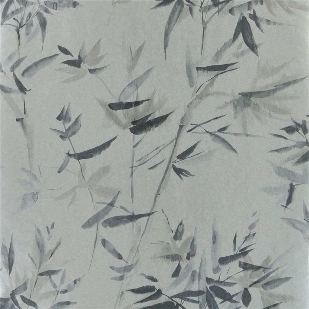 Wallpaper - Designers Guild - Shanghai Garden - Bamboo-Silver - Half drop - 68.5 cm x 10 m