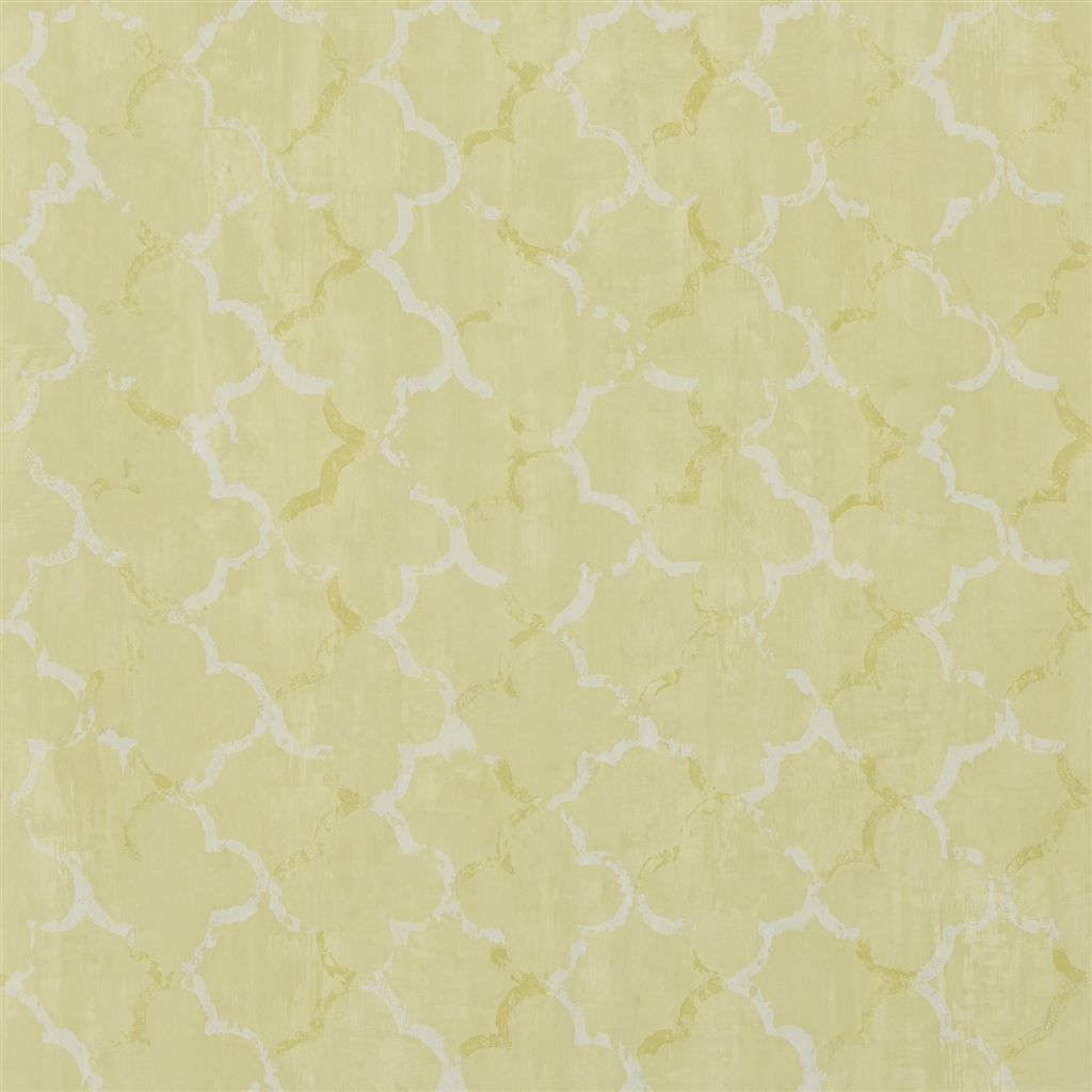 Tapet - Designers Guild - Shanghai Garden - Chinese Trellis-Lime - Half drop - 68.5 cm x 10 m