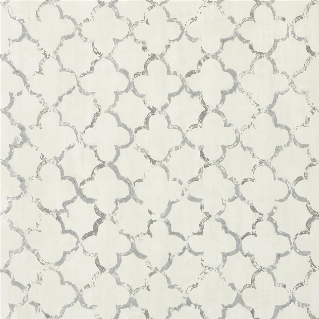 Tapet - Designers Guild - Shanghai Garden - Chinese Trellis-Slate - Half drop - 68.5 cm x 10 m