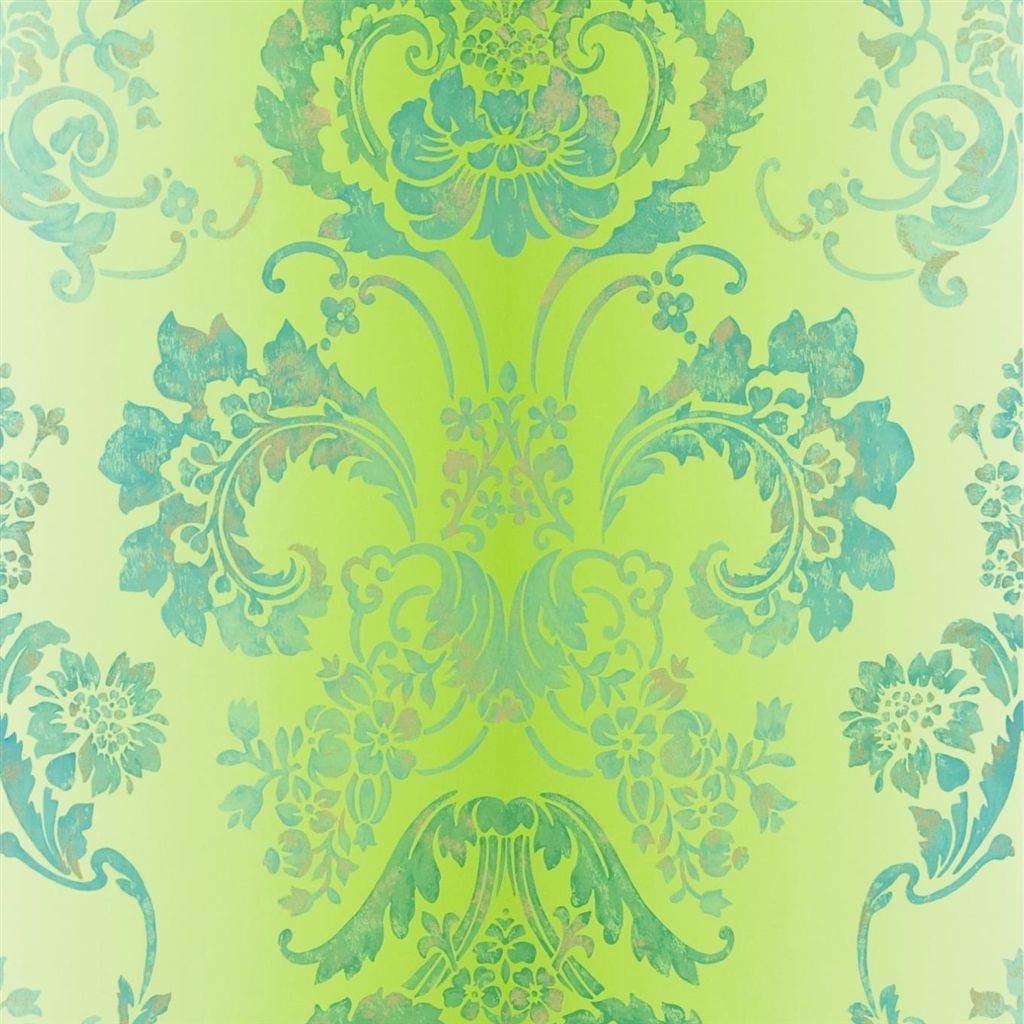 Tapet - Designers Guild - The Edit Patterned - Kashgar II-Emerald - Straight match - 52 cm x 10 m
