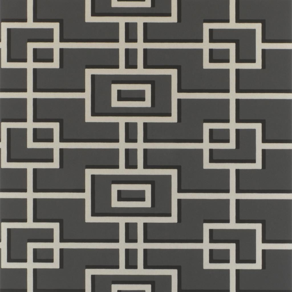 Tapet - Designers Guild - The Edit Patterned - Rheinsberg-Noir - Straight match - 52 cm x 10 m